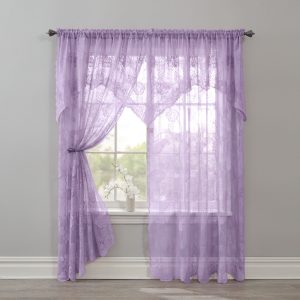 Ella Floral Lace Panel With Attached Valance
        
            By 
                BH Studio