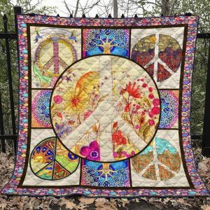 Hippie 3D Customized Quilt Blanket